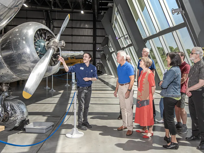 Exclusive member tours of the Reserve Hangar