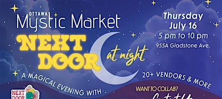 Next Door at Night Ottawa Mystic Market