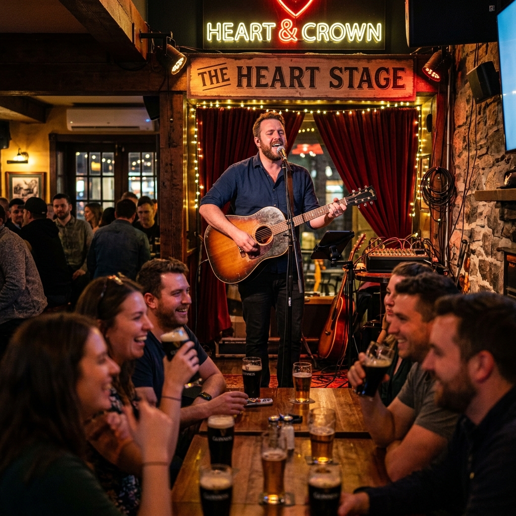 Live Music jasen colson (heart stage) 9pm - 1am at Heart & Crown Byward