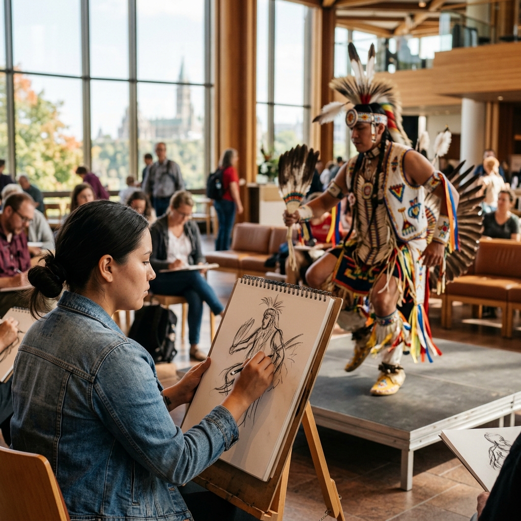 Powwow Life Drawing Sept 15