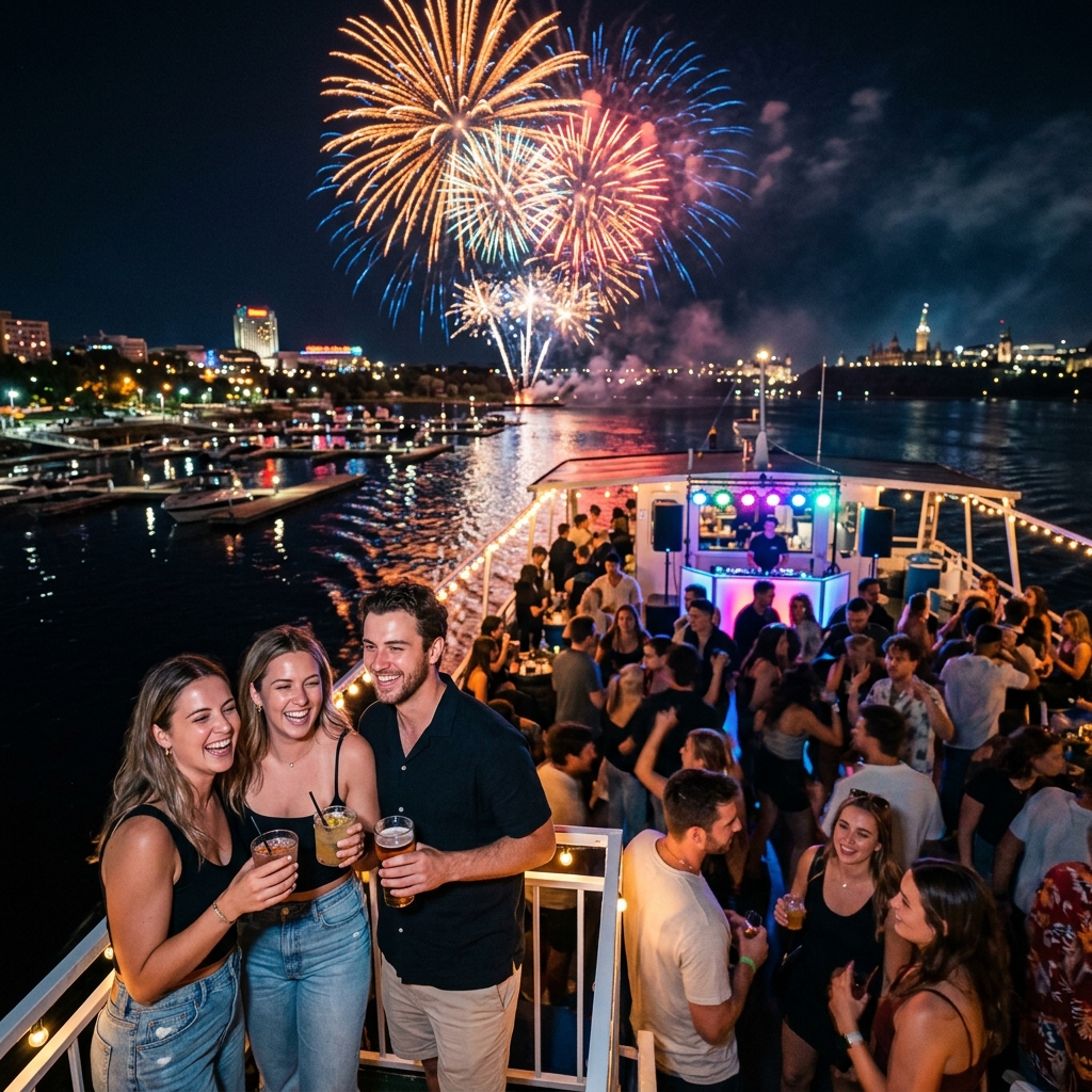 Casino Lac-Leamy Fireworks Boat Party