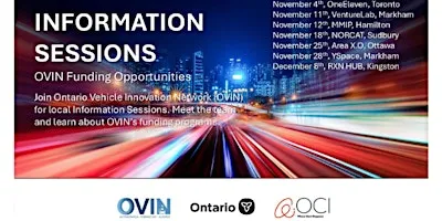 OVIN Funding Programs Information Session, Ottawa