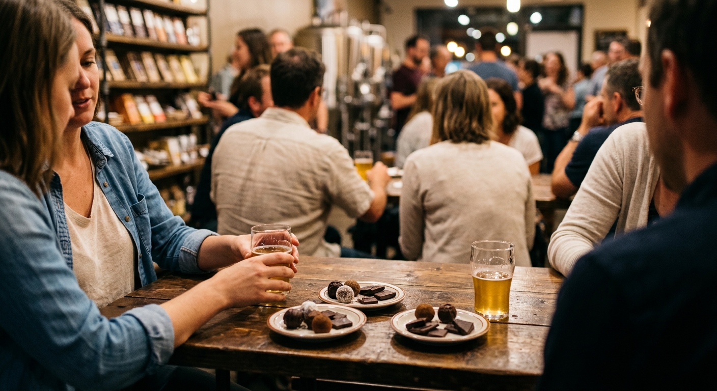Chocolate & Cider Pairing By Hummingbird Chocolate Maker