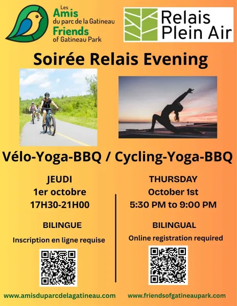 série soirée relais - Vélo-Yoga-BBQ
