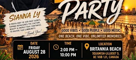Ottawa All Ages Britannia Beach Party