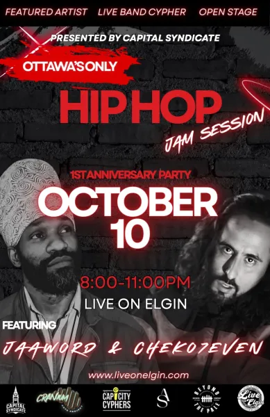 Ottawa's Only Hip Hop Jam Anniversary Show With The Capital Syndicate