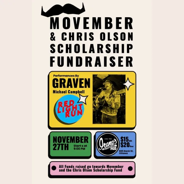 Movember Scholarship Fundraiser with S/G Red Light Run, Graven & Michael Campbell