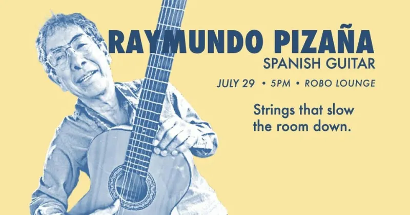 Free happy hour show: Spanish Guitar with Raymundo