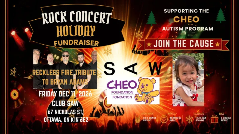 Holiday Rock Bash for CHEO's Autism Program