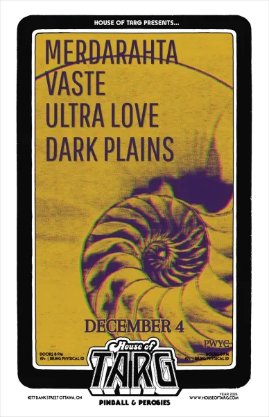 MERDARAHTA +  VASTE  + ULTRA LOVE  + DARK PLAINS